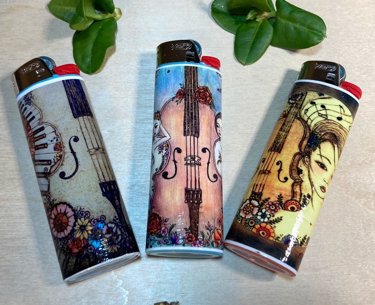 Music-Inspired Lighter Gift Pack | Lovely11Art - The Art of Tara