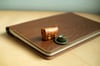 A5 Notebook Leather Cover - Brown Japanese Horse Hide