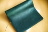 A5 Notebook Leather Cover - Olive Green Japanese Horse Hide