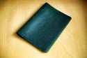 A5 Notebook Leather Cover - Olive Green Japanese Horse Hide