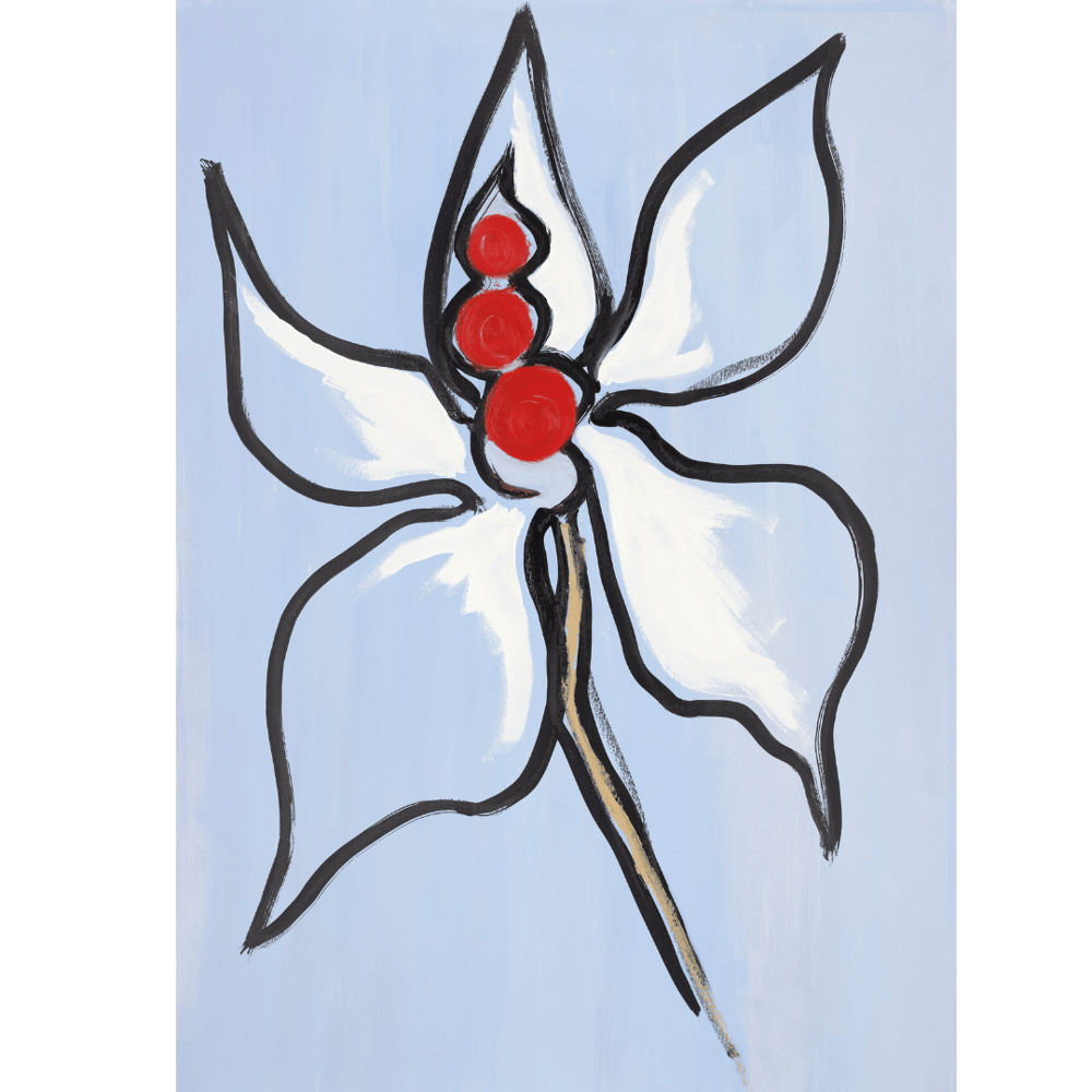 Image of Blue Orchid art print by LEFORD