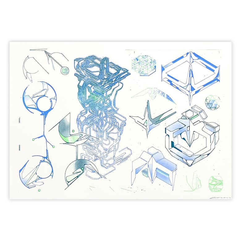 Image of "AOR_07" Riso Print by Al White
