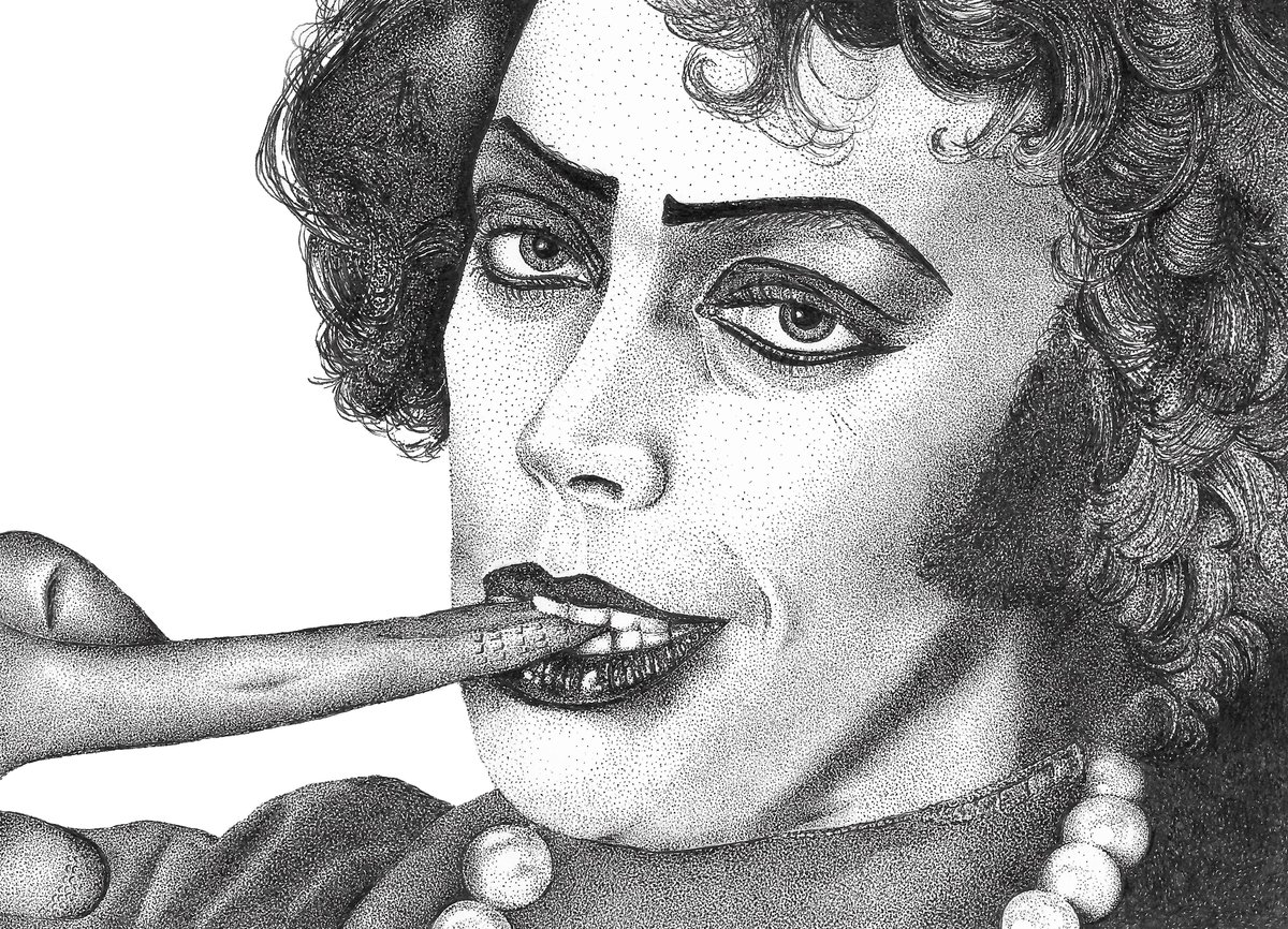 Image of PRINT - Frank N Furter in the lab - From "The Rocky Horror Picture Show".
