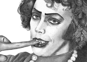 Image of PRINT - Frank N Furter in the lab - From "The Rocky Horror Picture Show".