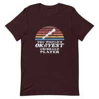 Image 1 of Worlds Okayest Cribbage Player<br>Unisex T-Shirt