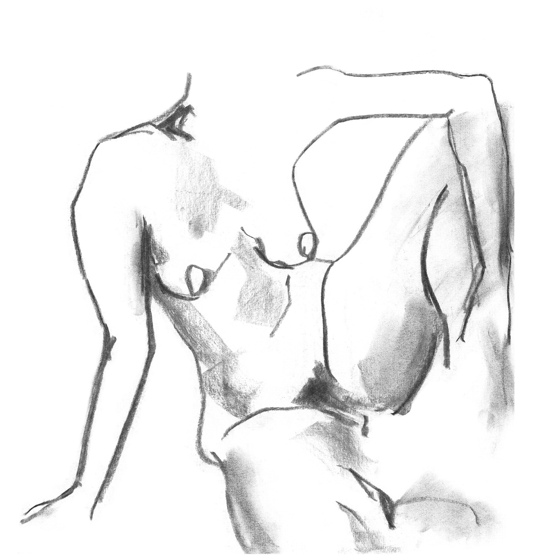 Image of Life Drawing 01 art print by LEFORD