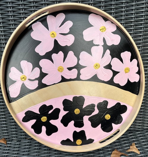 Image of Hand Painted Timber Trays SALE