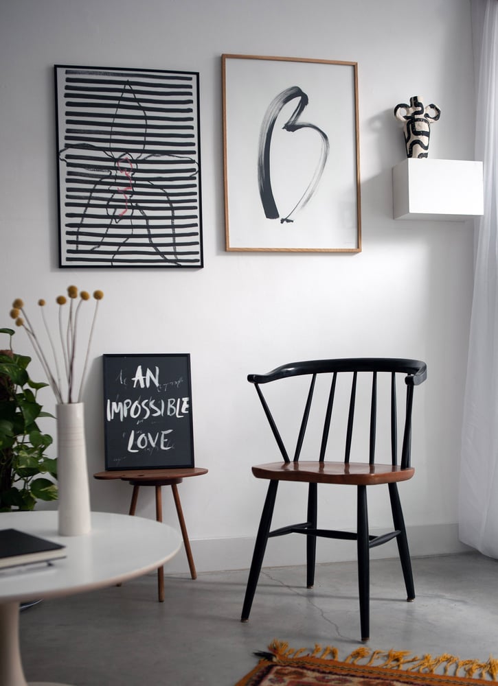 Image of B art print by LEFORD
