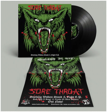 SORE THROAT "Starving Wolves Stand & Fight E.P." LP