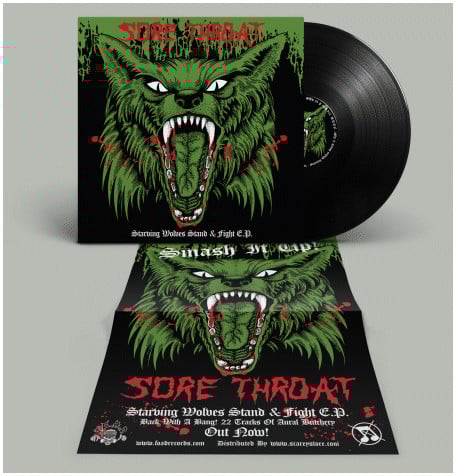 SORE THROAT "Starving Wolves Stand & Fight E.P." LP