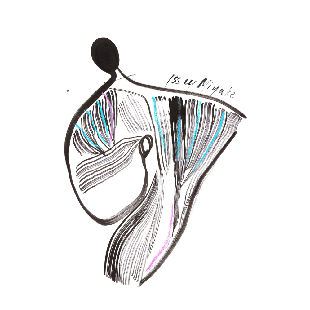 Image of Issey Miyake art print by LEFORD