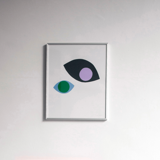 Image of Eyes (on Fabriano) art print by LEFORD