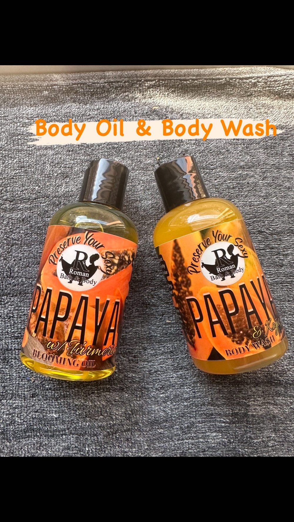 Papaya w/ Turmeric Blooming Body Oil  6oz.