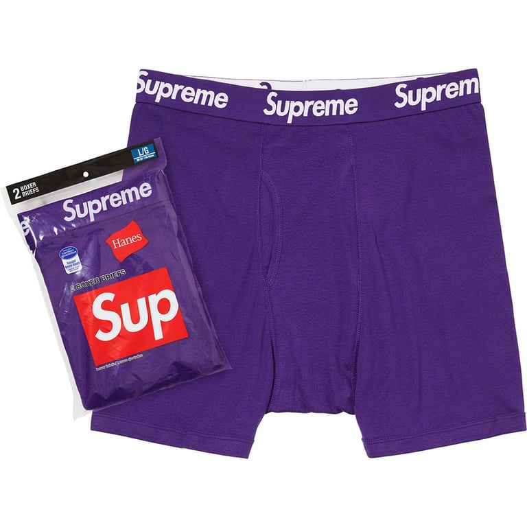 Supreme Hanes Boxer Briefs Black Size XL Pack Of 4 Men’s Underwear