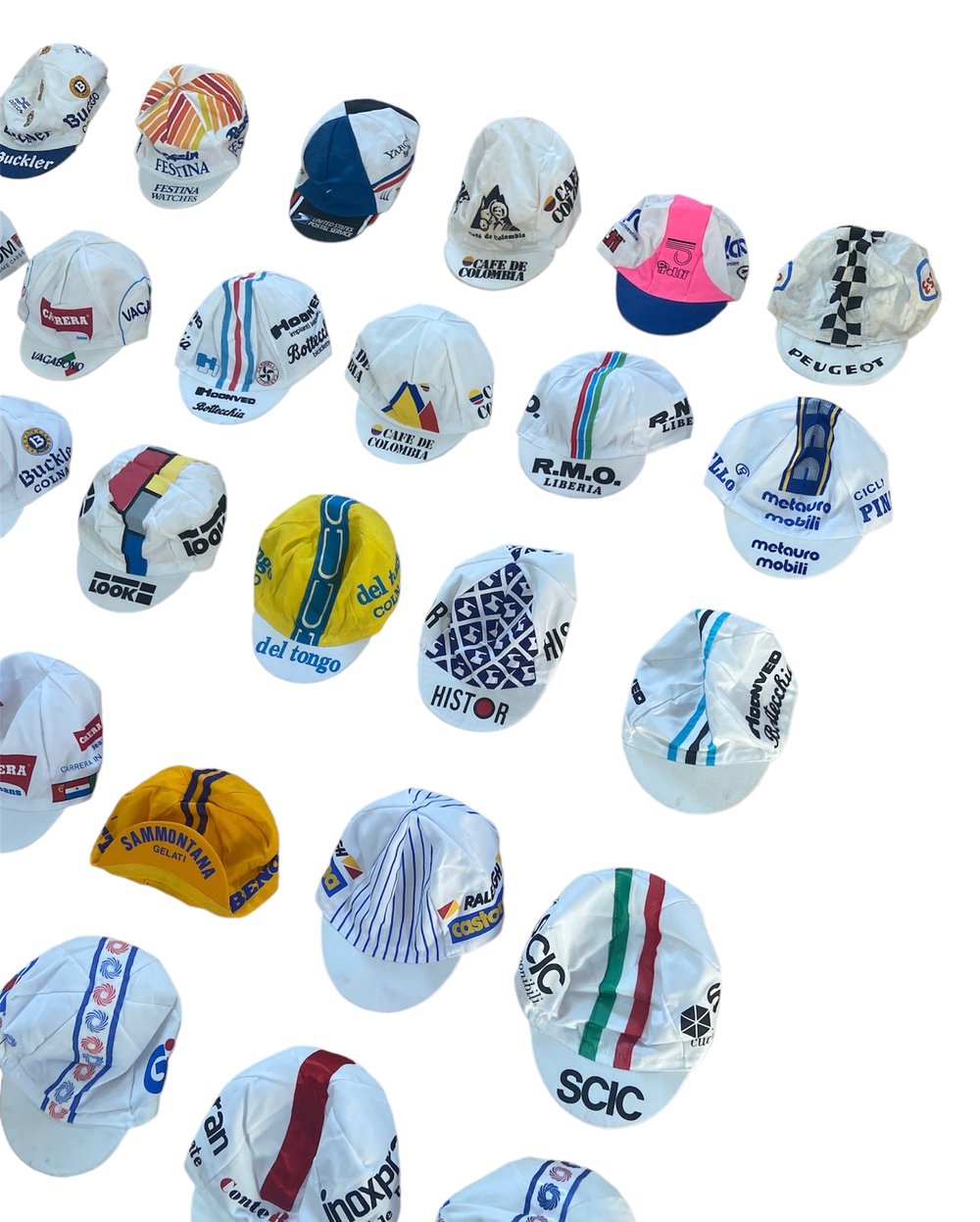 Original 80s 90s cycling caps, NOT a reproduction! 