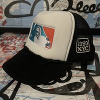 Image 2 of LOSO NYC Santa Muerte Trucker Hat