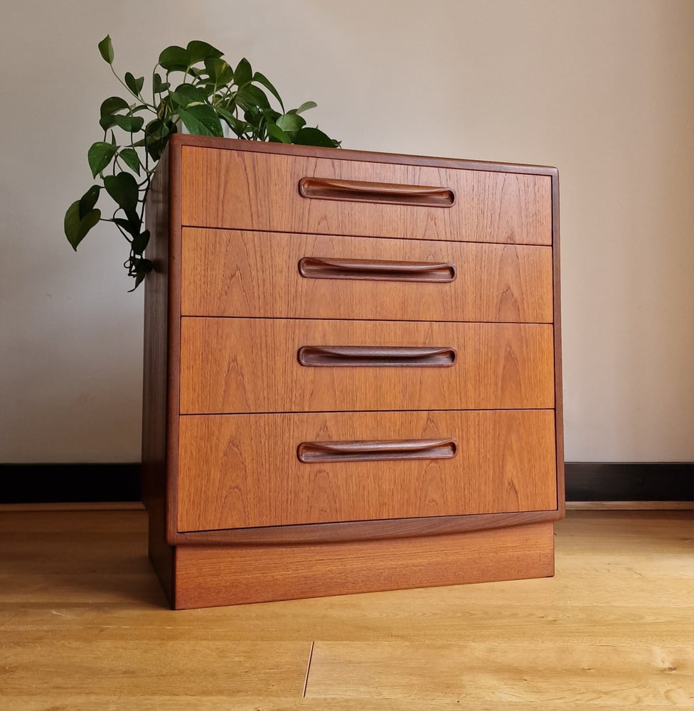 Image of VICTOR WILKINS FOR G PLAN FRESCO CHEST OF DRAWERS