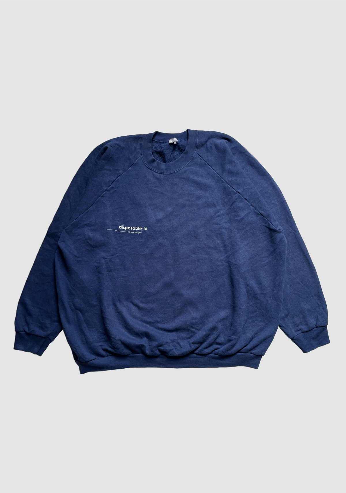 Image of NAVY BLUE 70's CREWNECK WITH LOGO