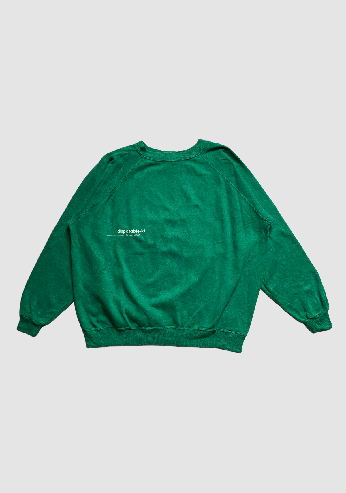 Image of PINE GREEN 70's CREWNECK WITH LOGO