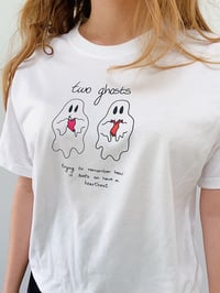 Image 2 of Two ghosts shirt