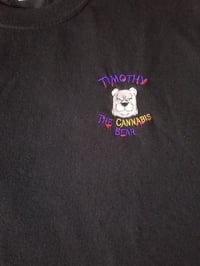 Image 4 of Cannabis Bear (CB)   Double logo  T shirt