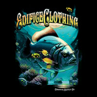 Image 2 of EDIFICE CLOTHING BIG FISH CREATIVE SUPPLY BLACK SHORT SLEEVE TEE