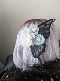 Image 4 of Butterfly Hair Clips- White