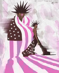 Pink tape print