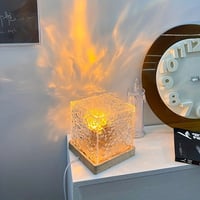 Abstract Ocean Crystal Lamp