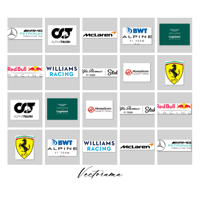 All 2023 Formula 1 F1  Team Logo Instant Download SVG digital download