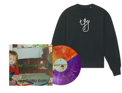 Image of PRE-ORDER - Limited edition vinyl + Black jumper white embroidered logo // PACKAGE DEAL