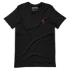 Jersey Crewneck T-Shirt Red Embroidered