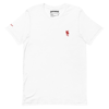 Jersey Crewneck T-Shirt Red Embroidered