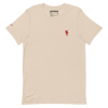 Jersey Crewneck T-Shirt Red Embroidered
