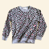 Image 1 of Sequin Animal Print Sweatshirt