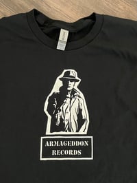 Armageddon Records gun guy shirt