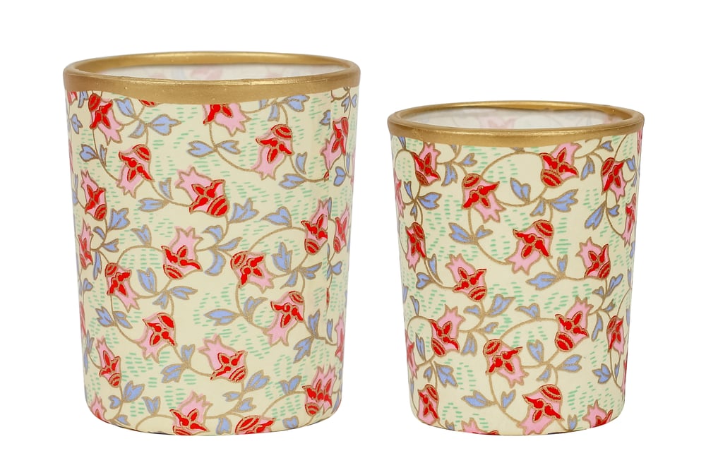 Image of Candle holders * Tiny bells * Blue leaves