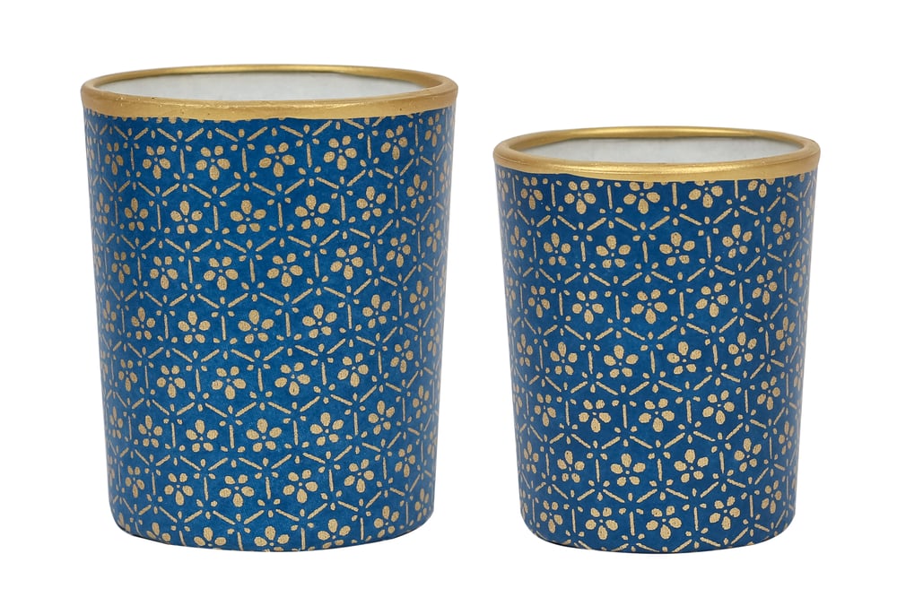 Image of Candle holders * Tiles * Royal blue