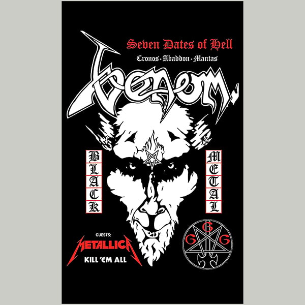 Image of Venom " Seven Dates Of Hell " Flag / Banner / Tapestry 