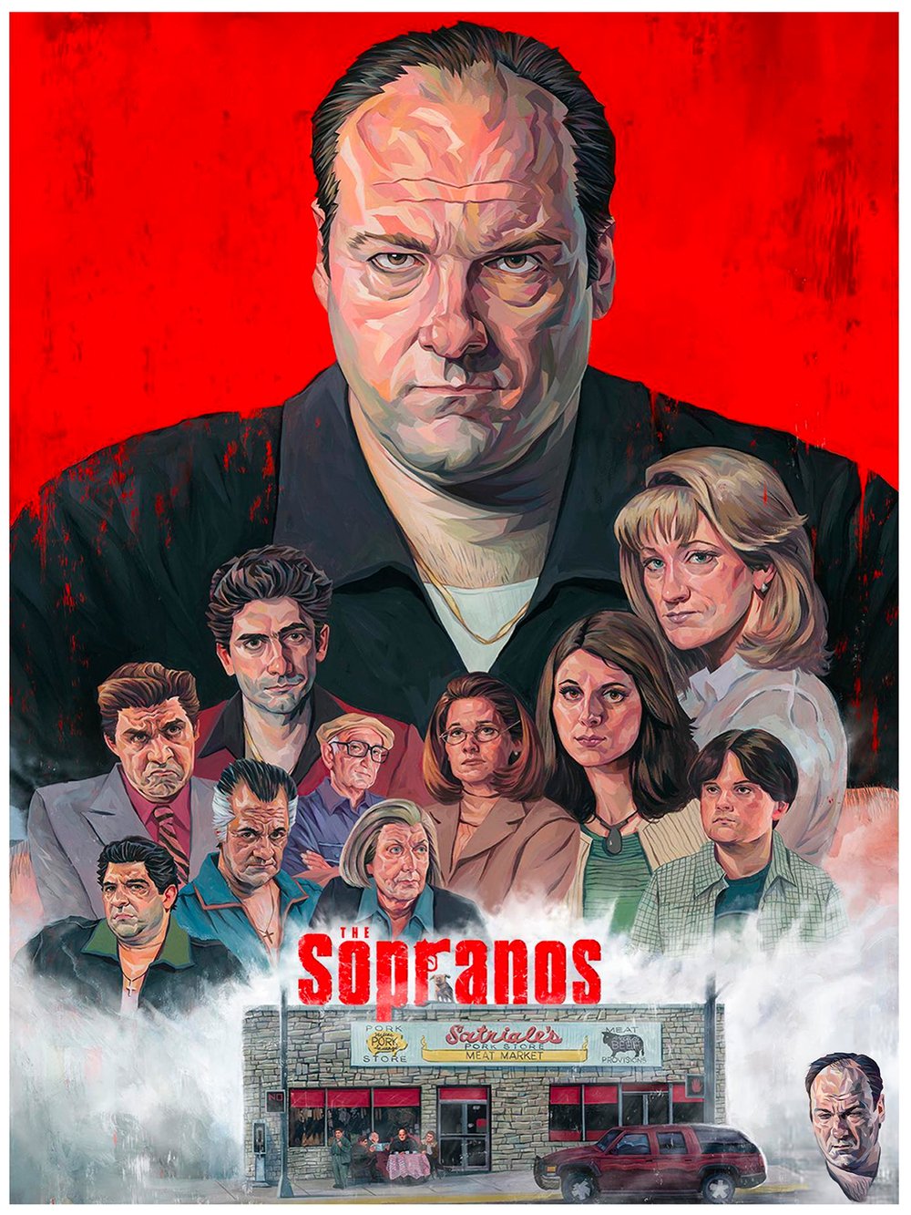 Sopranos 18x24 Remarqued Print - 5