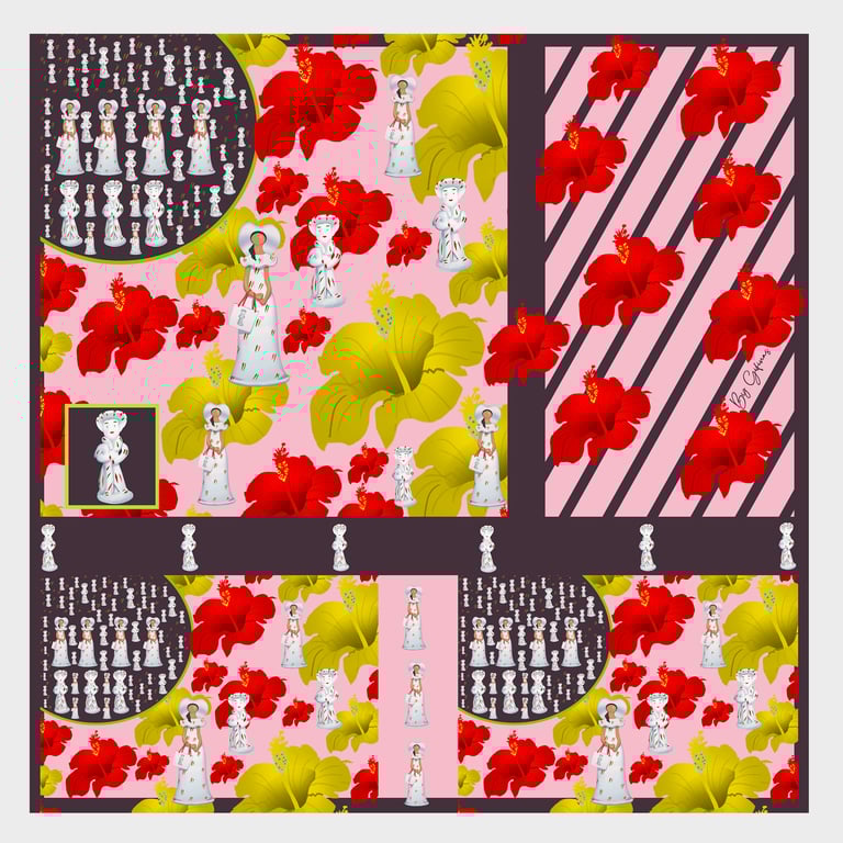 Cayenas Siurell Faceless dolls Scarf Image 3