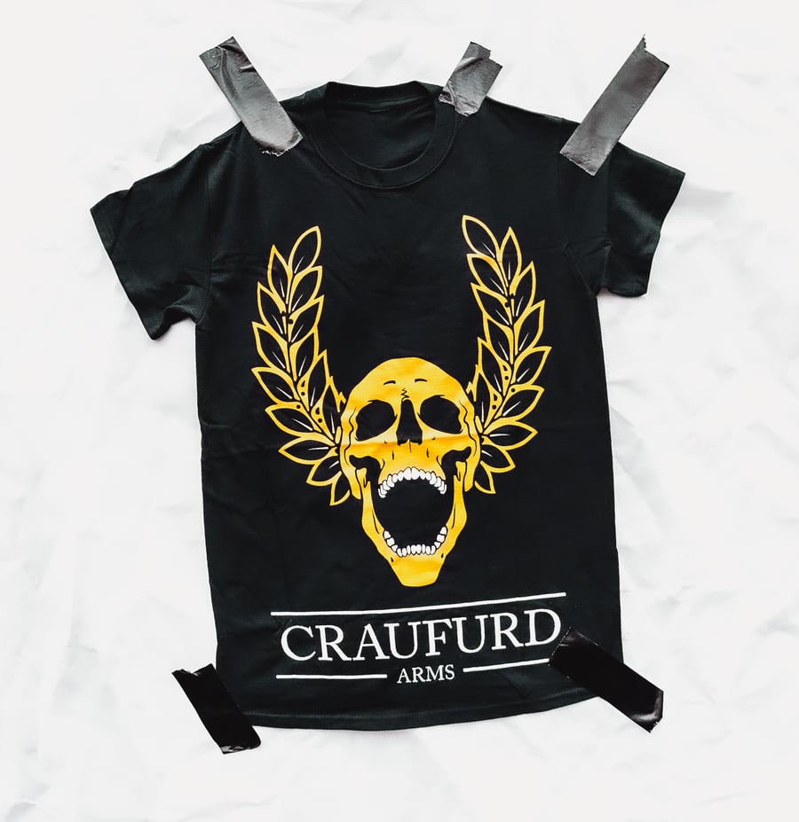 Image of Classic Gold Craufurd Skull T-Shirt