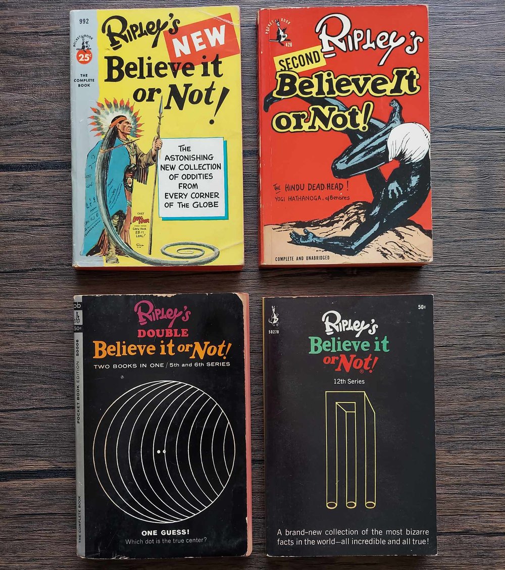Vintage Ripley’s Believe It or Not! Paperbacks