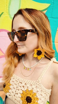 Image 3 of Sunflower Earrings