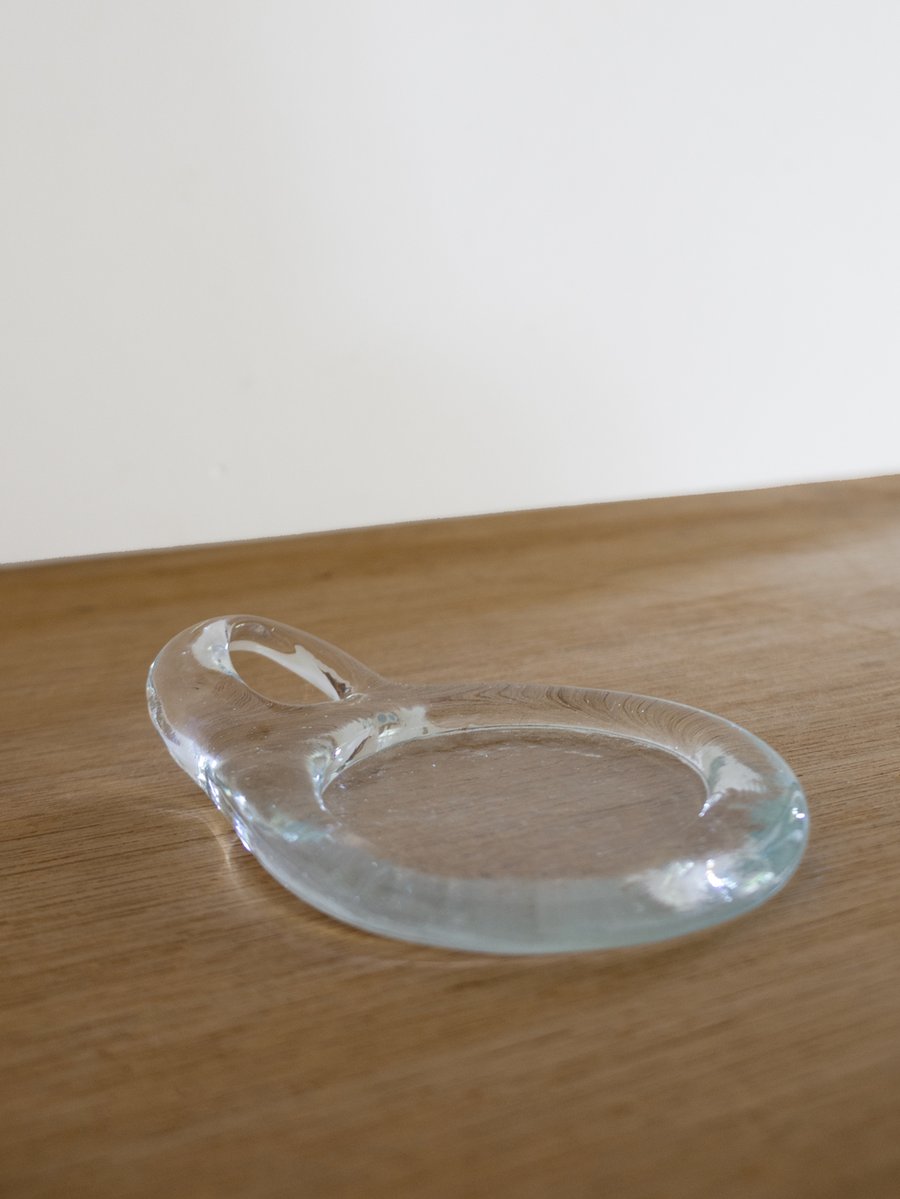 Image of glass candle dish