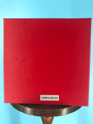 Image of Burlington Recording 1/4" x 8" Heavy Duty RED Trident Metal Reel in Red Box - 3 Windage Holes