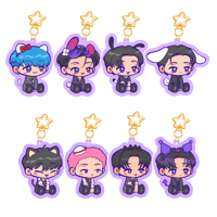 Image 2 of [PRE -ORDER] ATEEZ OUTLAW MINI KEYCHAIN