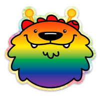 'Rainbow Pup' LE 3 x 3" Die Cut Sticker | SDCC 2023