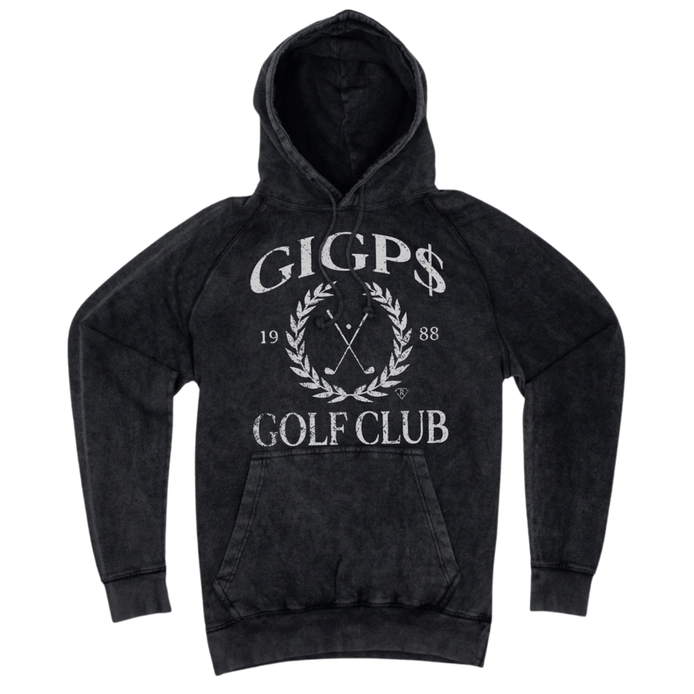 Image of GIGP$ GOLF CLUB HOODIE (VINTAGE BLACK)