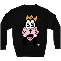 GIGP$ “DONT BE A GOOFY” CREWNECK (VINTAGE BLACK)